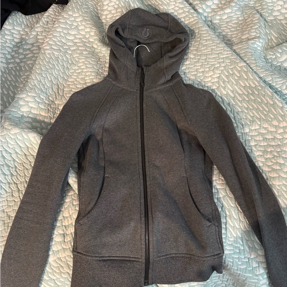 Lululemon scuba full zip hoodie heather grey